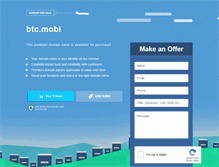 Tablet Screenshot of btc.mobi